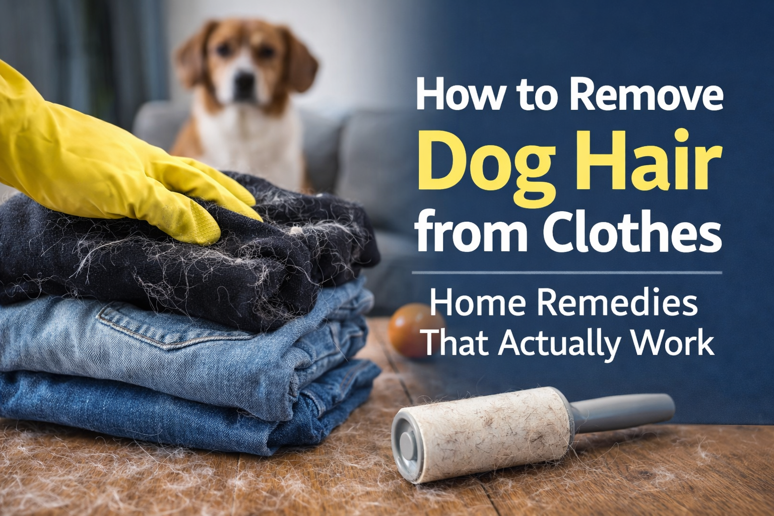 how to remove dog hair from clothes home remedies without vacuum cleaner